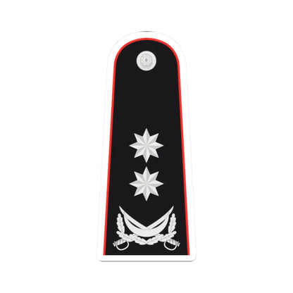 General leytenant AzDTX (Azerbaijan) (Military Rank) STICKER Vinyl Kiss-Cut Decal 2 Inch White - The Sticker Space