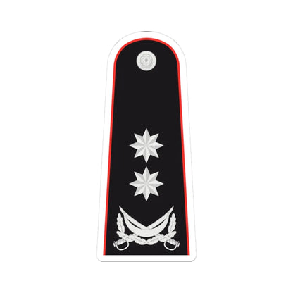 General leytenant AzDTX (Azerbaijan) (Military Rank) STICKER Vinyl Kiss-Cut Decal 3 Inch White - The Sticker Space