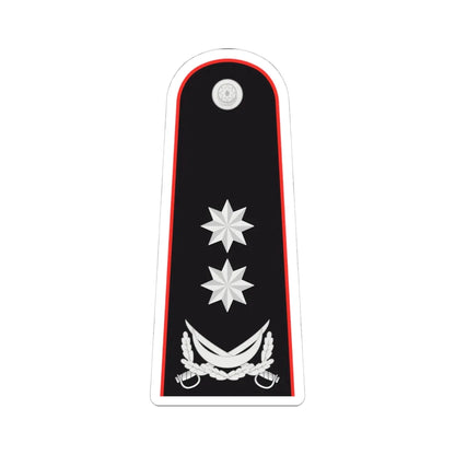 General leytenant AzDTX (Azerbaijan) (Military Rank) STICKER Vinyl Kiss-Cut Decal 4 Inch White - The Sticker Space