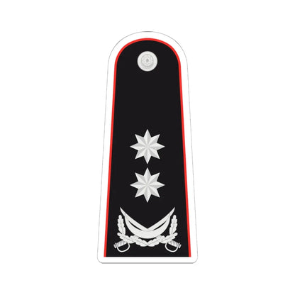 General leytenant AzDTX (Azerbaijan) (Military Rank) STICKER Vinyl Kiss-Cut Decal 6 Inch White - The Sticker Space