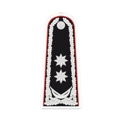 General leytenant AzDTX rəisi (Azerbaijan) (Military Rank) STICKER Vinyl Kiss-Cut Decal 3 Inch White - The Sticker Space