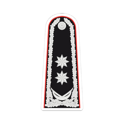General leytenant AzDTX rəisi (Azerbaijan) (Military Rank) STICKER Vinyl Kiss-Cut Decal 4 Inch White - The Sticker Space
