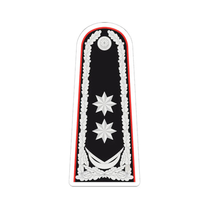 General leytenant AzDTX rəisi (Azerbaijan) (Military Rank) STICKER Vinyl Kiss-Cut Decal 6 Inch White - The Sticker Space