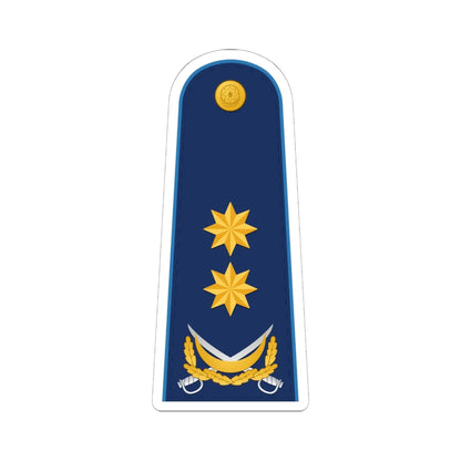General leytenant AzHHQ (Azerbaijan) (Military Rank) STICKER Vinyl Kiss-Cut Decal 6 Inch White - The Sticker Space