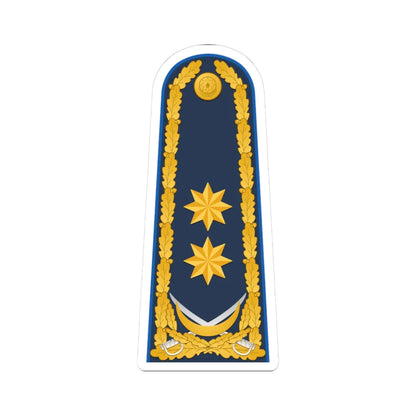 General leytenant AzXKX rəisi (Azerbaijan) (Military Rank) STICKER Vinyl Kiss-Cut Decal 3 Inch White - The Sticker Space