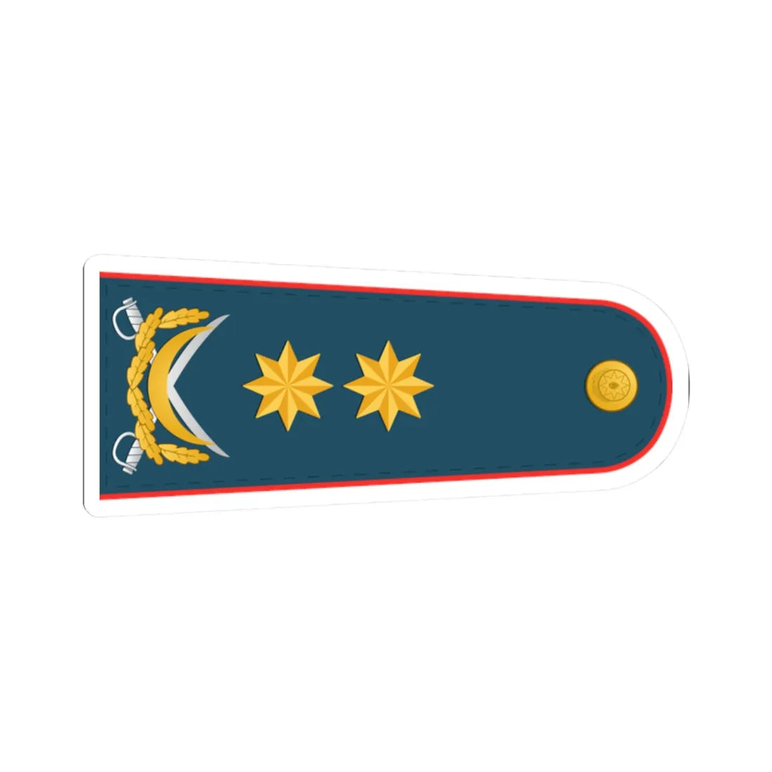 General leytenant DSX (Azerbaijan) (Military Rank) STICKER Vinyl Kiss-Cut Decal 2 Inch White - The Sticker Space