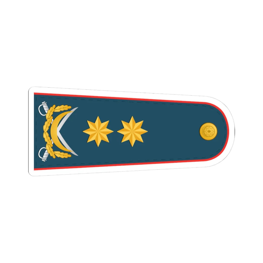 General leytenant DSX (Azerbaijan) (Military Rank) STICKER Vinyl Kiss-Cut Decal 3 Inch White - The Sticker Space