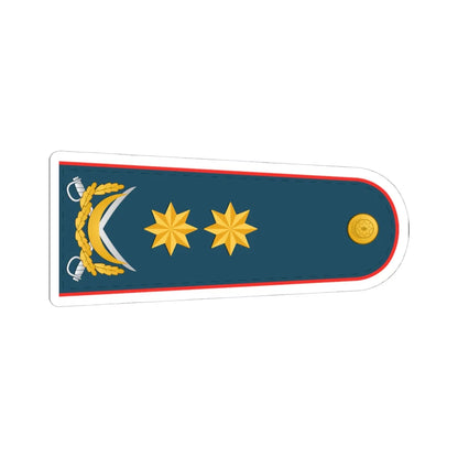 General leytenant DSX (Azerbaijan) (Military Rank) STICKER Vinyl Kiss-Cut Decal 4 Inch White - The Sticker Space