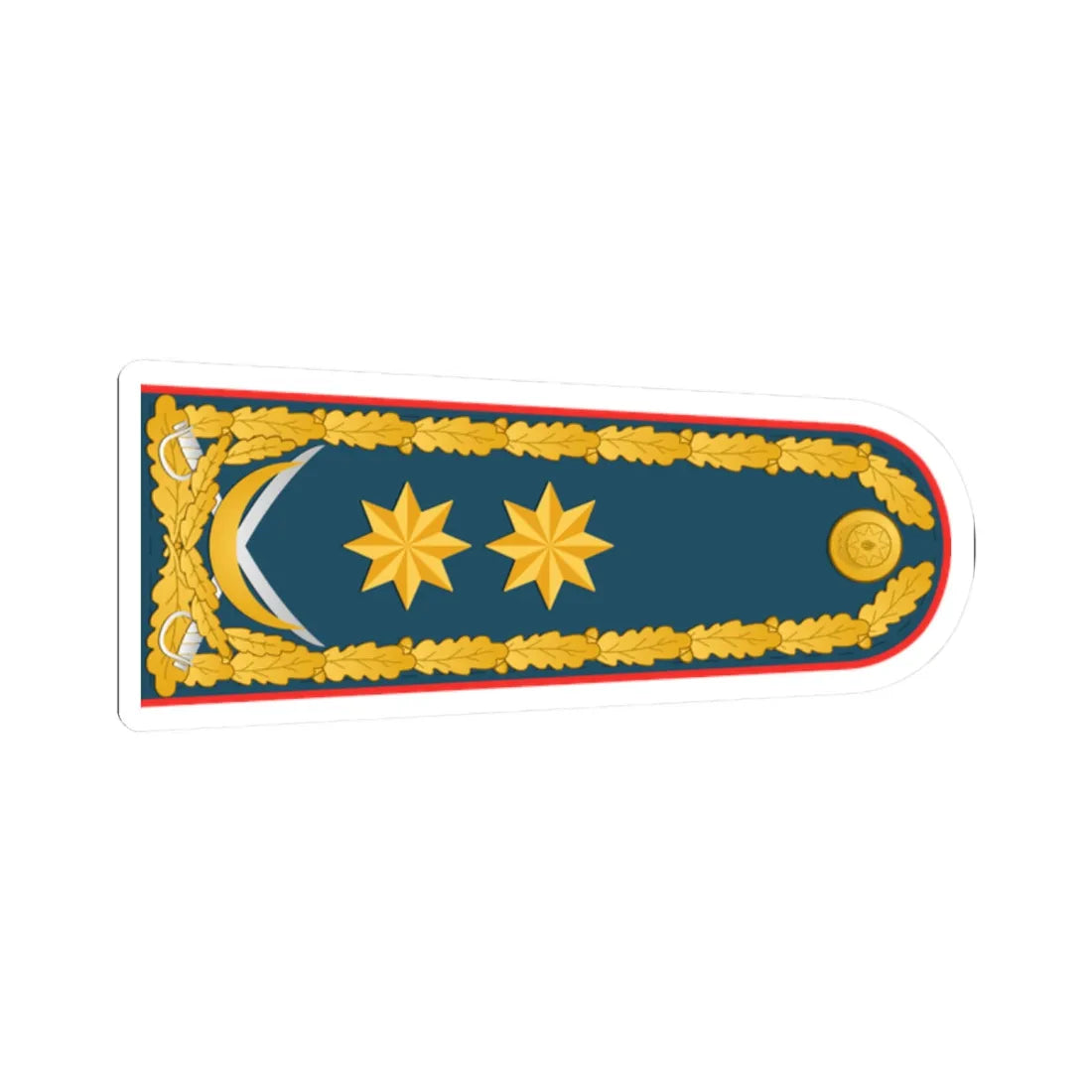 General leytenant DSX rəisi (Azerbaijan) (Military Rank) STICKER Vinyl Kiss-Cut Decal 2 Inch White - The Sticker Space