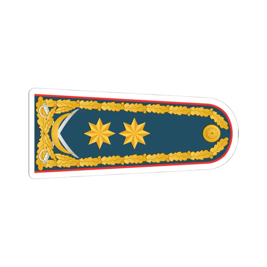 General leytenant DSX rəisi (Azerbaijan) (Military Rank) STICKER Vinyl Kiss-Cut Decal 4 Inch White - The Sticker Space