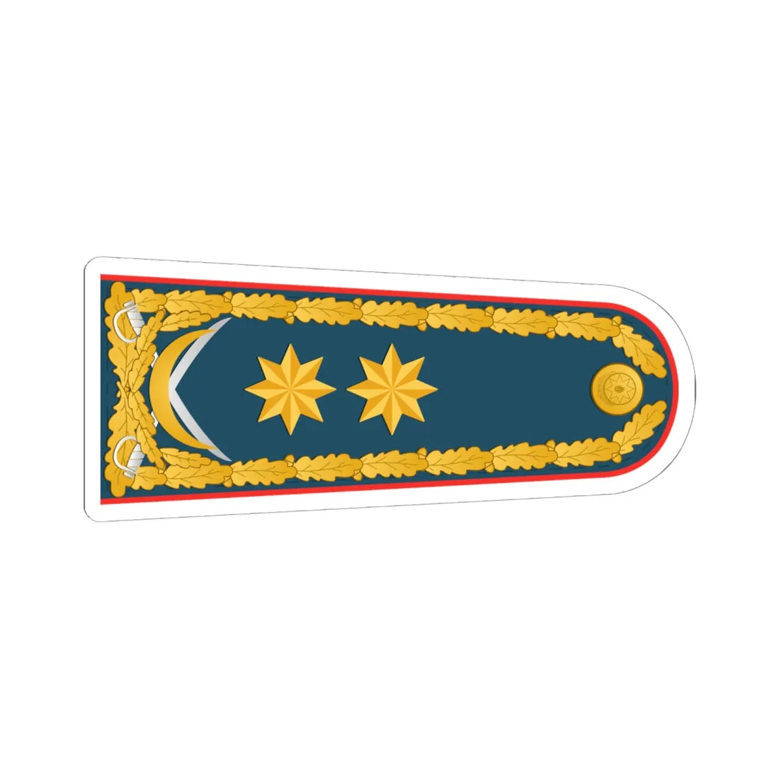 General leytenant DSX rəisi (Azerbaijan) (Military Rank) STICKER Vinyl Kiss-Cut Decal 6 Inch White - The Sticker Space