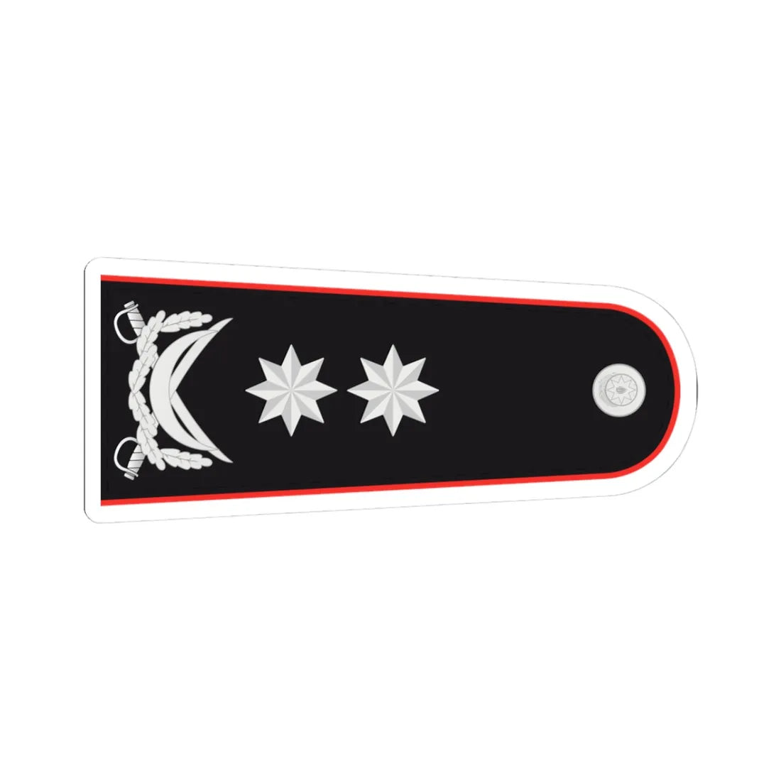 General leytenant DTX (Azerbaijan) (Military Rank) STICKER Vinyl Kiss-Cut Decal 3 Inch White - The Sticker Space