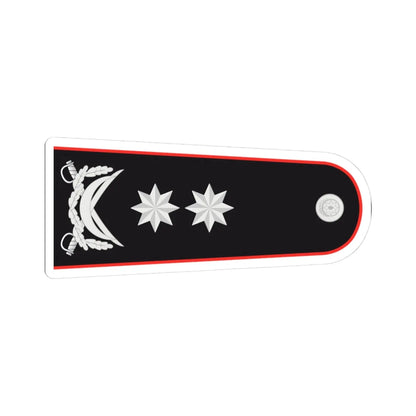 General leytenant DTX (Azerbaijan) (Military Rank) STICKER Vinyl Kiss-Cut Decal 3 Inch White - The Sticker Space
