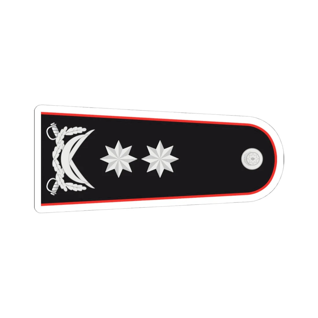 General leytenant DTX (Azerbaijan) (Military Rank) STICKER Vinyl Kiss-Cut Decal 4 Inch White - The Sticker Space