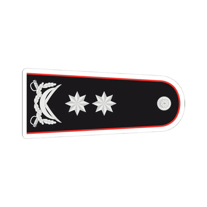General leytenant DTX (Azerbaijan) (Military Rank) STICKER Vinyl Kiss-Cut Decal 4 Inch White - The Sticker Space