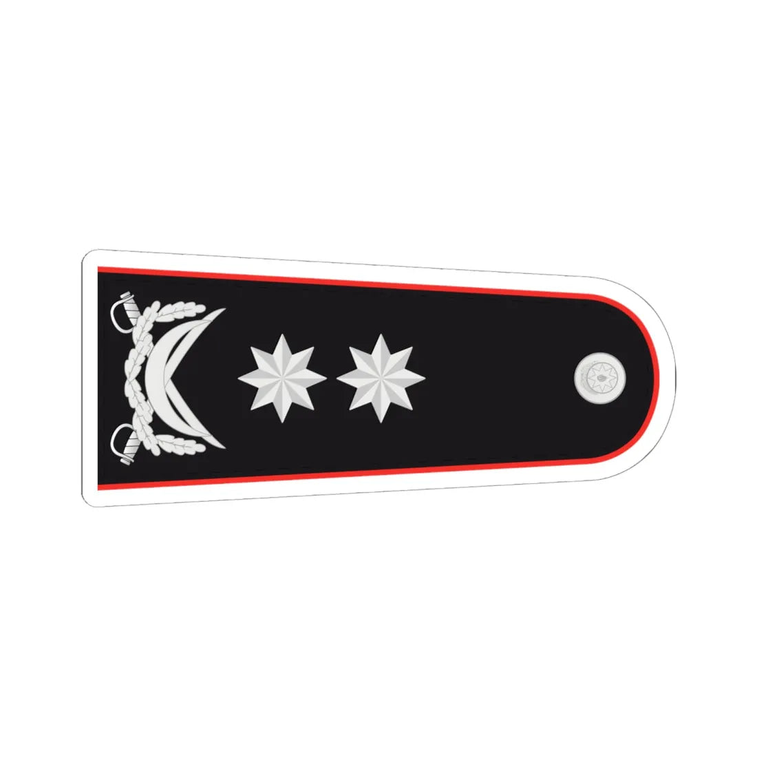 General leytenant DTX (Azerbaijan) (Military Rank) STICKER Vinyl Kiss-Cut Decal 6 Inch White - The Sticker Space