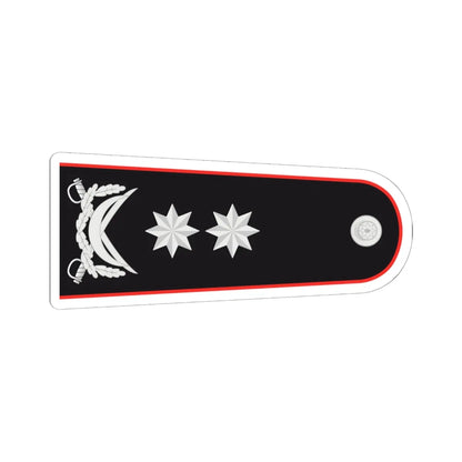 General leytenant DTX (Azerbaijan) (Military Rank) STICKER Vinyl Kiss-Cut Decal 6 Inch White - The Sticker Space
