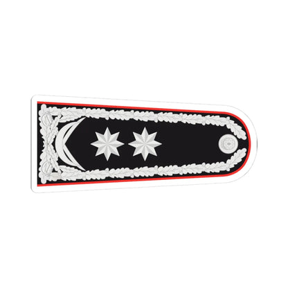 General leytenant DTX rəisi (Azerbaijan) (Military Rank) STICKER Vinyl Kiss-Cut Decal 3 Inch White - The Sticker Space