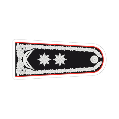 General leytenant DTX rəisi (Azerbaijan) (Military Rank) STICKER Vinyl Kiss-Cut Decal 6 Inch White - The Sticker Space