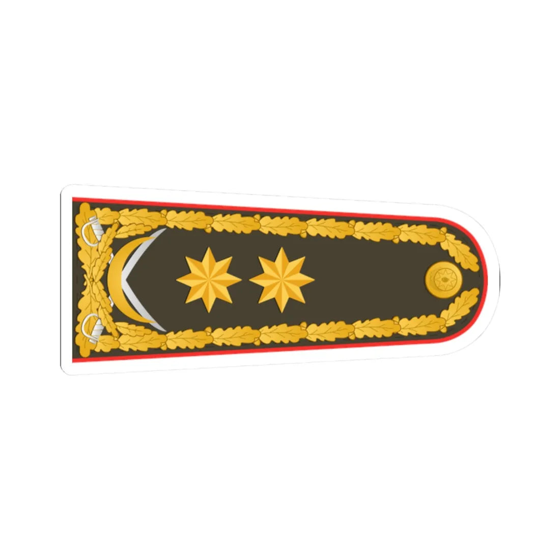General leytenant hərbi rəhbər (Azerbaijan) (Military Rank) STICKER Vinyl Kiss-Cut Decal 2 Inch White - The Sticker Space