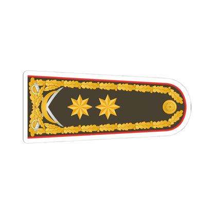 General leytenant hərbi rəhbər (Azerbaijan) (Military Rank) STICKER Vinyl Kiss-Cut Decal 4 Inch White - The Sticker Space