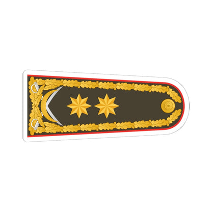 General leytenant hərbi rəhbər (Azerbaijan) (Military Rank) STICKER Vinyl Kiss-Cut Decal 6 Inch White - The Sticker Space