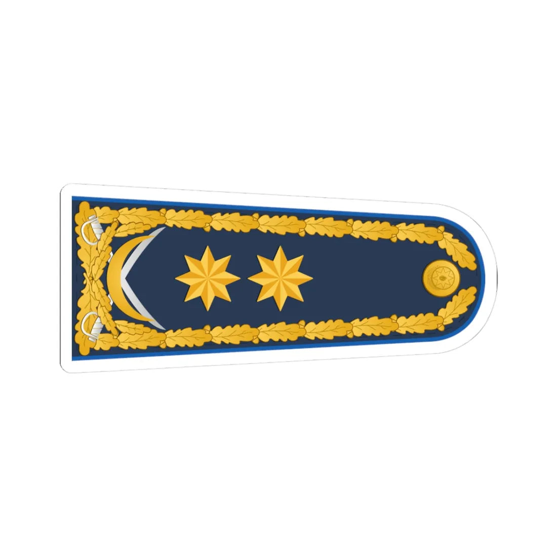 General leytenant XKX rəisi (Azerbaijan) (Military Rank) STICKER Vinyl Kiss-Cut Decal 3 Inch White - The Sticker Space