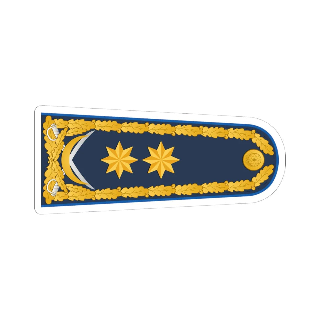 General leytenant XKX rəisi (Azerbaijan) (Military Rank) STICKER Vinyl Kiss-Cut Decal 4 Inch White - The Sticker Space