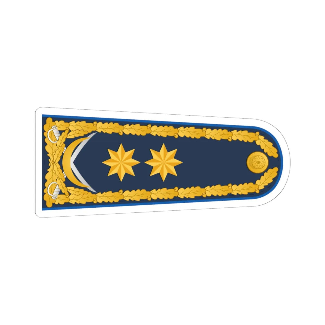 General leytenant XKX rəisi (Azerbaijan) (Military Rank) STICKER Vinyl Kiss-Cut Decal 6 Inch White - The Sticker Space