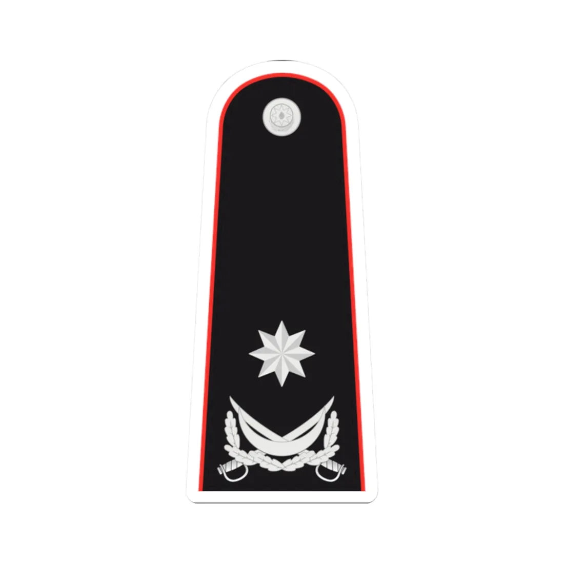 General mayor AzDTX (Azerbaijan) (Military Rank) STICKER Vinyl Kiss-Cut Decal 2 Inch White - The Sticker Space