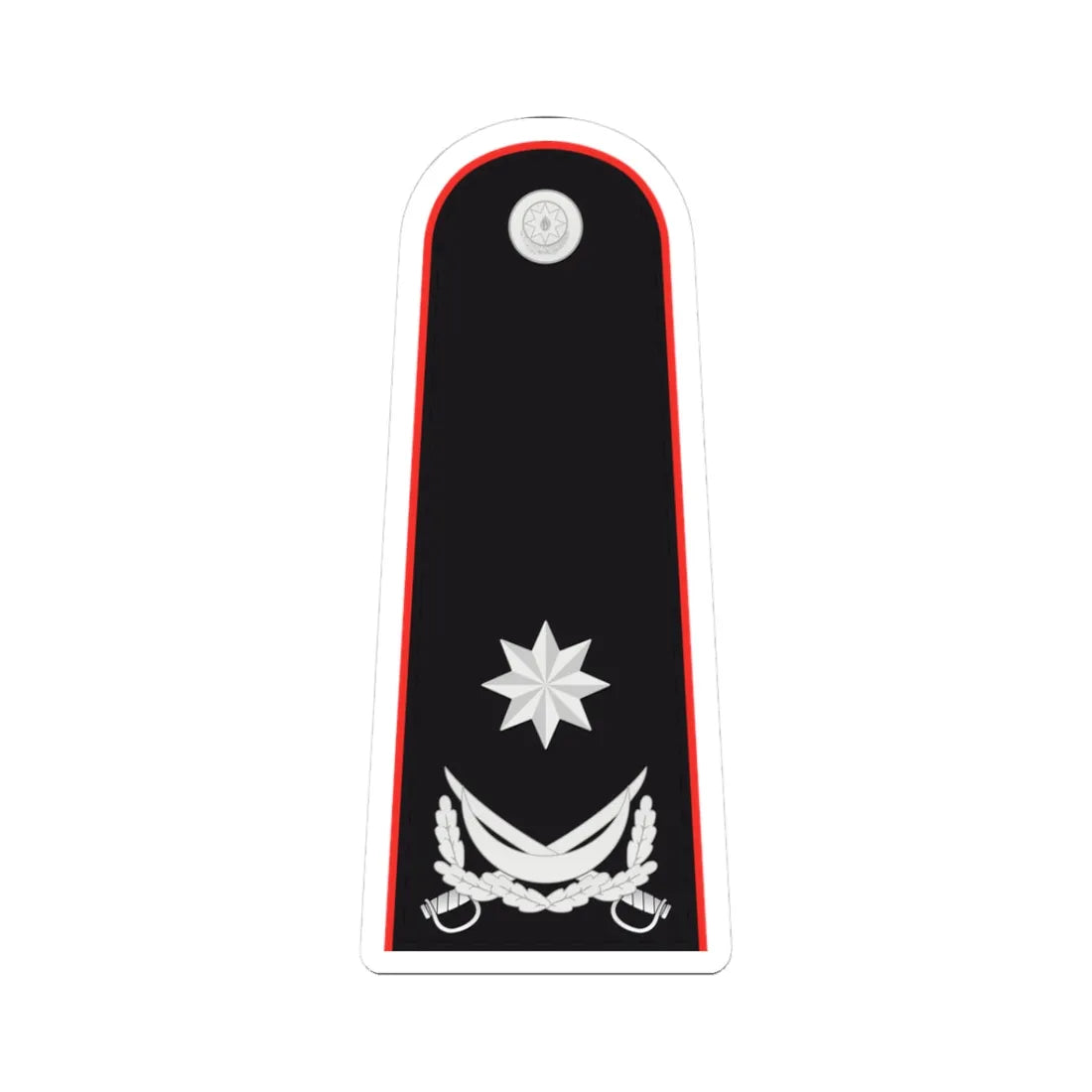 General mayor AzDTX (Azerbaijan) (Military Rank) STICKER Vinyl Kiss-Cut Decal 3 Inch White - The Sticker Space