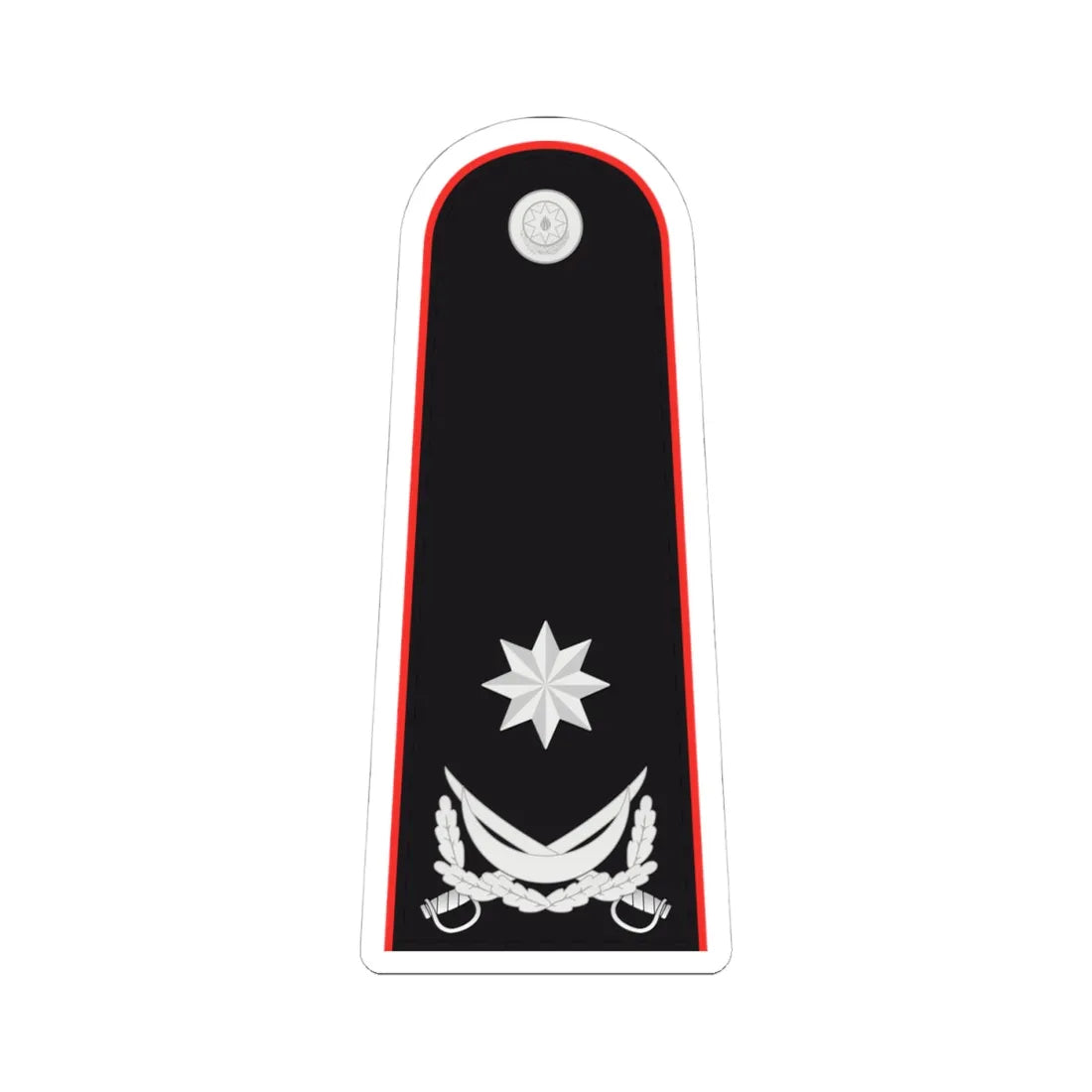General mayor AzDTX (Azerbaijan) (Military Rank) STICKER Vinyl Kiss-Cut Decal 4 Inch White - The Sticker Space