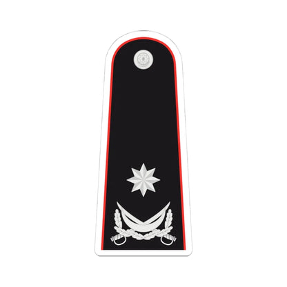 General mayor AzDTX (Azerbaijan) (Military Rank) STICKER Vinyl Kiss-Cut Decal 4 Inch White - The Sticker Space