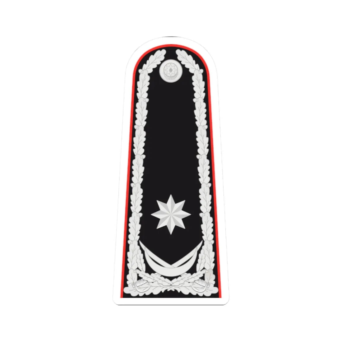 General mayor AzDTX rəisi (Azerbaijan) (Military Rank) STICKER Vinyl Kiss-Cut Decal 2 Inch White - The Sticker Space