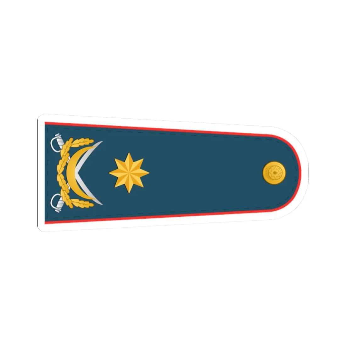 General mayor DSX (Azerbaijan) (Military Rank) STICKER Vinyl Kiss-Cut Decal 2 Inch White - The Sticker Space