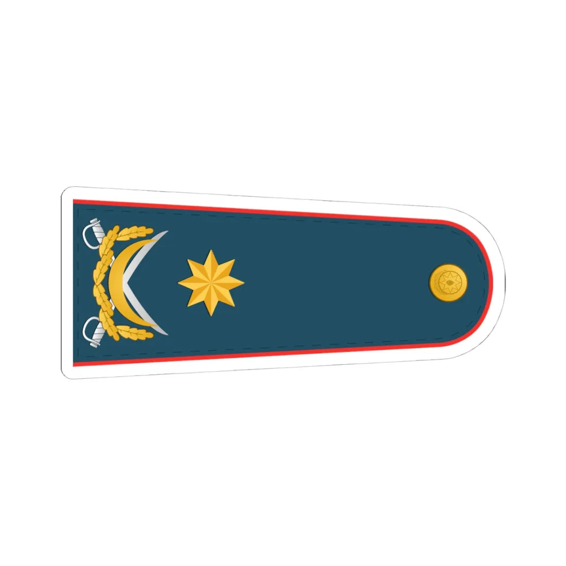 General mayor DSX (Azerbaijan) (Military Rank) STICKER Vinyl Kiss-Cut Decal 4 Inch White - The Sticker Space