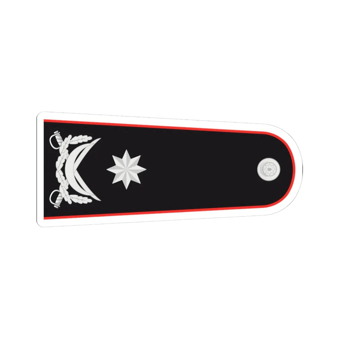 General mayor DTX (Azerbaijan) (Military Rank) STICKER Vinyl Kiss-Cut Decal 3 Inch White - The Sticker Space
