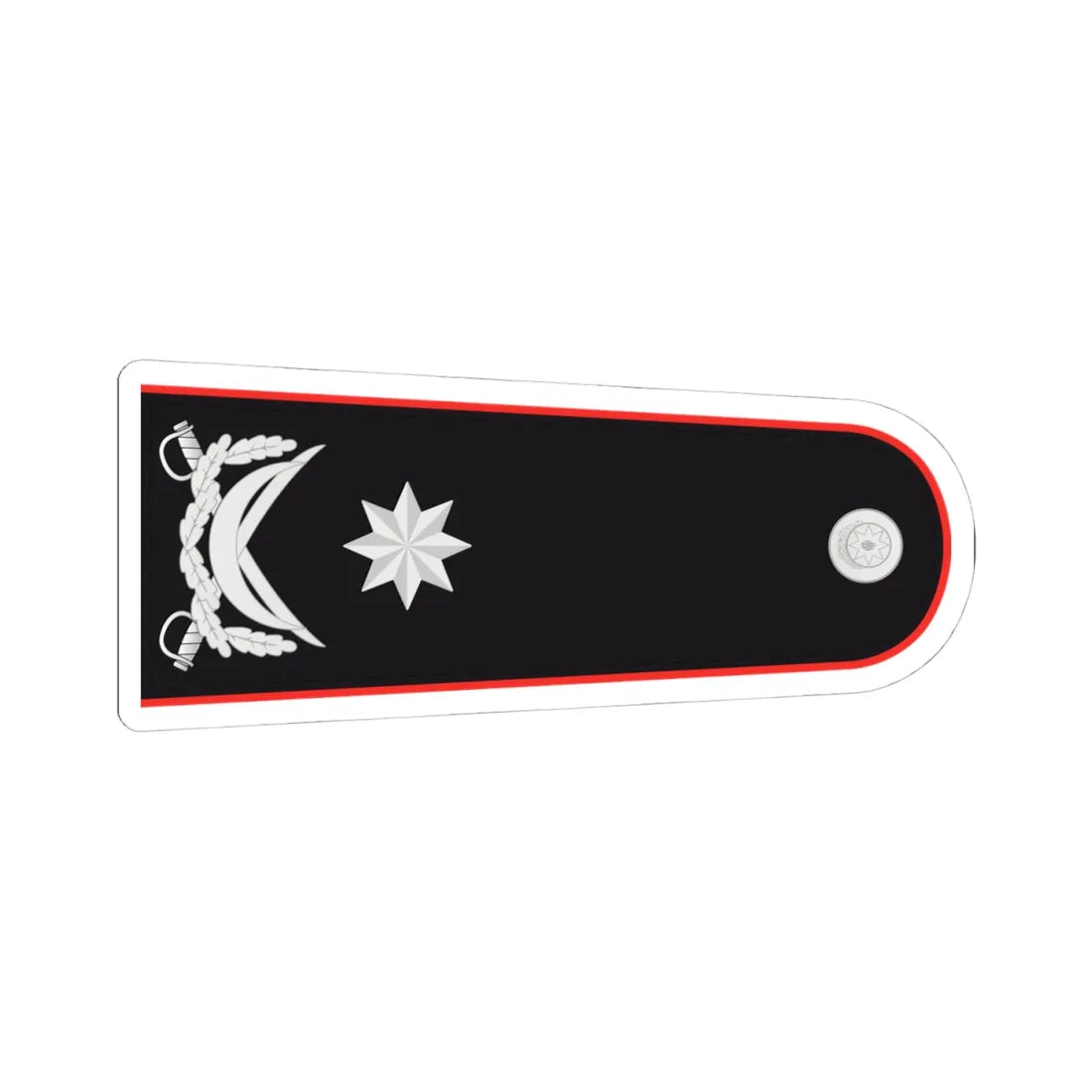 General mayor DTX (Azerbaijan) (Military Rank) STICKER Vinyl Kiss-Cut Decal 4 Inch White - The Sticker Space