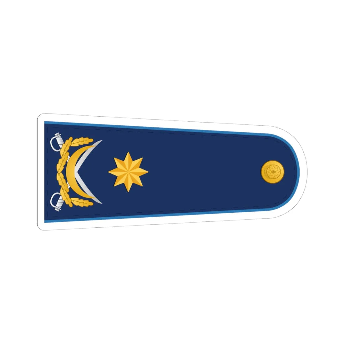 General mayor HHQ (Azerbaijan) (Military Rank) STICKER Vinyl Kiss-Cut Decal 4 Inch White - The Sticker Space