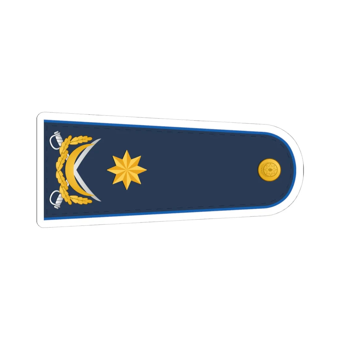 General mayor XKX (Azerbaijan) (Military Rank) STICKER Vinyl Kiss-Cut Decal 4 Inch White - The Sticker Space