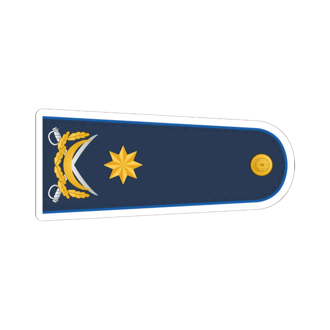 General mayor XKX (Azerbaijan) (Military Rank) STICKER Vinyl Kiss-Cut Decal 6 Inch White - The Sticker Space