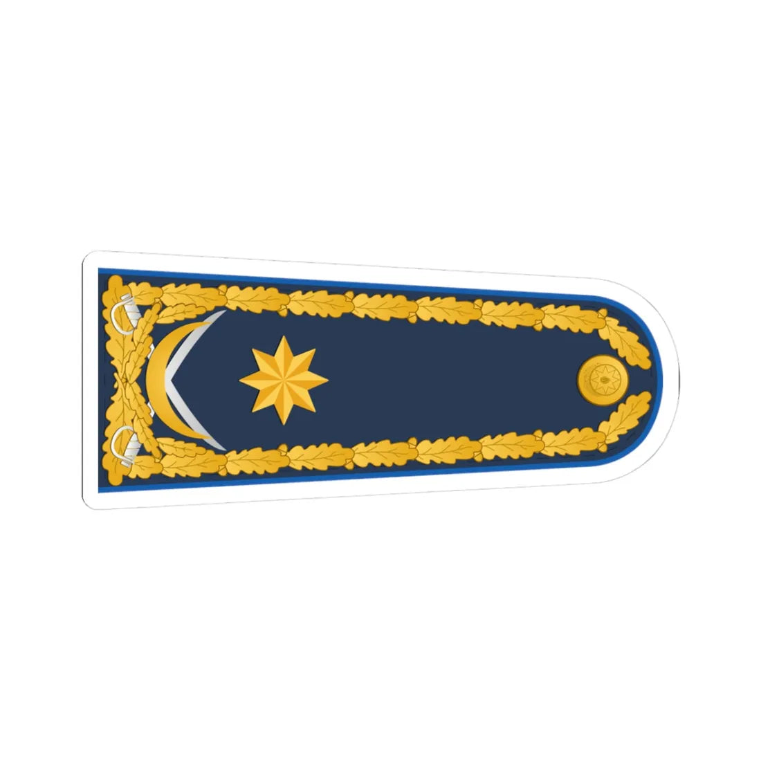 General mayor XKX rəisi (Azerbaijan) (Military Rank) STICKER Vinyl Kiss-Cut Decal 3 Inch White - The Sticker Space
