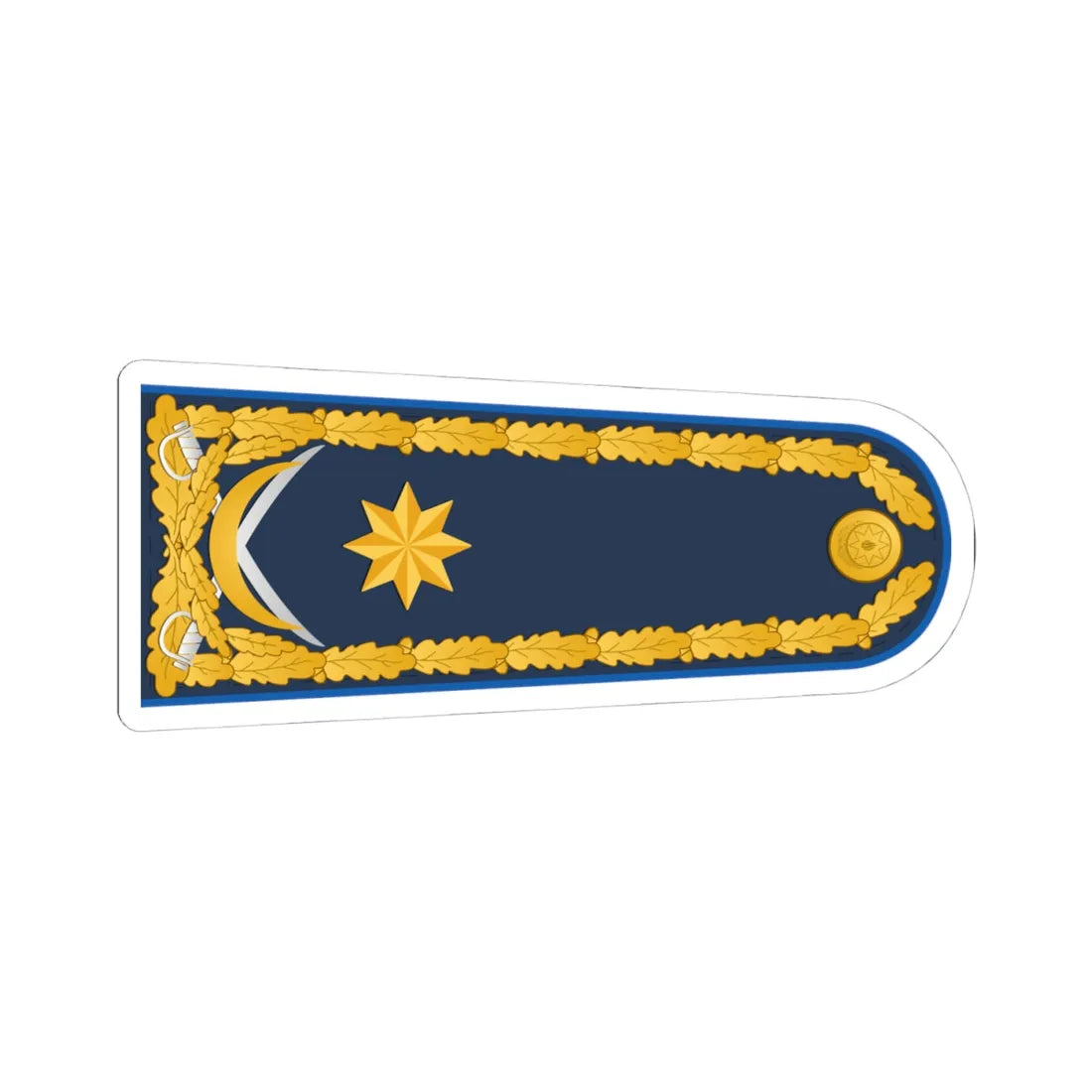 General mayor XKX rəisi (Azerbaijan) (Military Rank) STICKER Vinyl Kiss-Cut Decal 4 Inch White - The Sticker Space