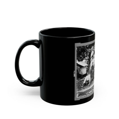 General Napoleon Bonaparte Mclaughlen And Staff Near Washington, D.C. (U.S. Civil War) Black Coffee Mug-The Sticker Space