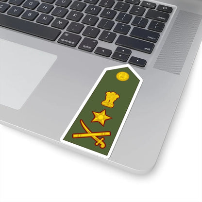 General of the Indian Army (India) (Military Rank) STICKER Vinyl Kiss-Cut Decal - The Sticker Space