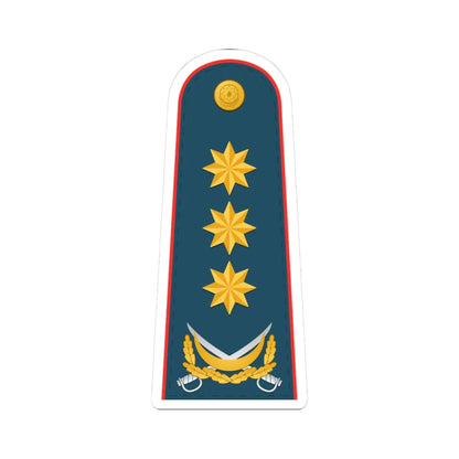 General polkovnik AzDSX (Azerbaijan) (Military Rank) STICKER Vinyl Kiss-Cut Decal 3 Inch White - The Sticker Space