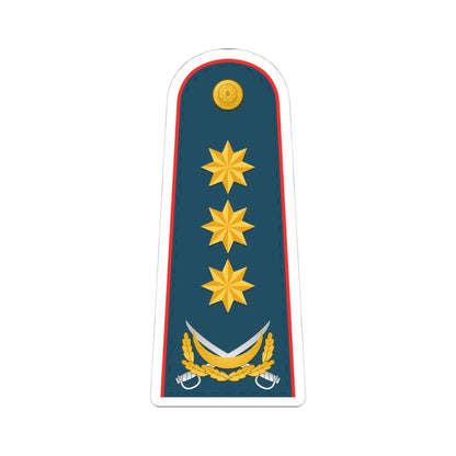 General polkovnik AzDSX (Azerbaijan) (Military Rank) STICKER Vinyl Kiss-Cut Decal 4 Inch White - The Sticker Space