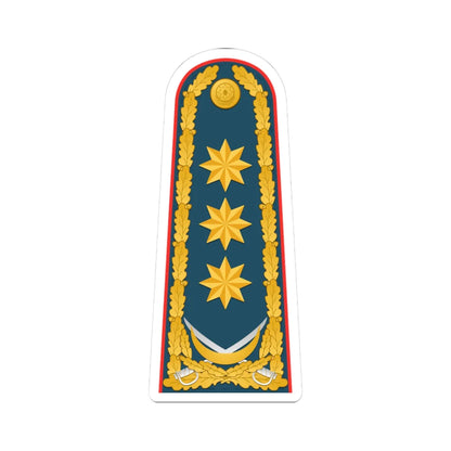 General polkovnik AzDSX rəisi (Azerbaijan) (Military Rank) STICKER Vinyl Kiss-Cut Decal 3 Inch White - The Sticker Space