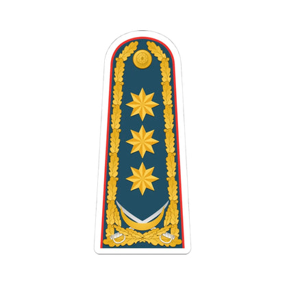 General polkovnik AzDSX rəisi (Azerbaijan) (Military Rank) STICKER Vinyl Kiss-Cut Decal 4 Inch White - The Sticker Space