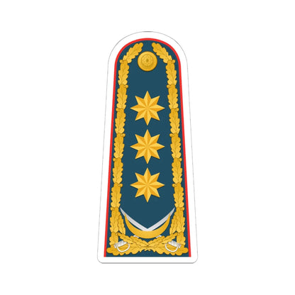 General polkovnik AzDSX rəisi (Azerbaijan) (Military Rank) STICKER Vinyl Kiss-Cut Decal 6 Inch White - The Sticker Space